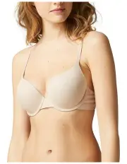[Simone Perele] Essentiel Padded Plunge Bra in Beige