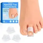 Hammer Toe Corrector 6 Pack Toe Spacers Toe Straighteners for Curled Toes Bun...