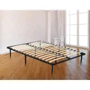 Single Metal Bed Frame Full Steel Heavy Duty