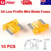 10 Pcs 5A Low Profile Mini Blade Fuses - Orange Car Truck Auto Fuses 5 Amp Fuse