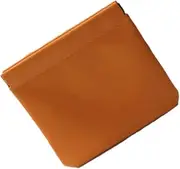 1x Pocket Cosmetic Bag Portable No Zippe self-Closing Water-Resistant Leather Storage Bag for Cosmetics Headphones Jewelry