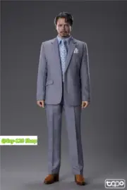 Topo Tp010 1/6 Male Grey Tony Monaco Shirt Suit Pants Set Fit 12In Ph Tbl Body