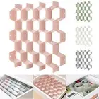 Honeycomb Separator Adjustable Drawer Organizer Divider for Underwear Pink(1pc)