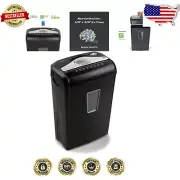 Efficient Micro-Cut Shredder with 3.9 Gallon Basket for Secure Shredding - Black
