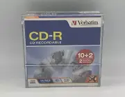 Verbatim CD-R CD-Recordable 1x-52x 80 min 700 mb Unopened NEW Qty 12 Discs