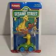 1987 VTG Playskool Sesame Street Big Bird Convertible Die-Cast Vehicle #130-01