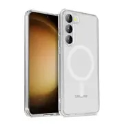 ZUSLAB Magnetic Case for Galaxy S23 FE Slim Hybrid Pro Protective Heavy Duty Shockproof Cover For Samsung S23FE (2023) - Clear