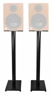 Rockville 37” Black Steel Studio Monitor Speaker Stands For Rockville DPM6C