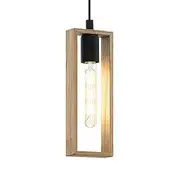 Eglo Littleton Scandi Timber Pendant Light