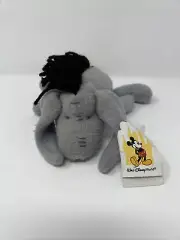 The Disney Store Mini Bean Bag CLASSIC EEYORE Beanie Plush Toy NOS