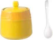 Anneome Seasoning Jar Ceramic Condiment Container Set Bowl Pot Kitchen Storage Organizing