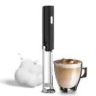 Electric Milk Frother Rechargeable Handheld Foam Maker for Coffee 3 Levels T6R4