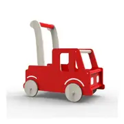 Moover Wooden Push Truck 40cm Trolley /Walker BabyToddler 18m+ Vehicle Toy Red
