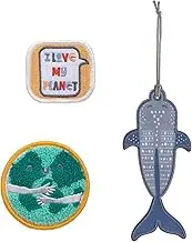 LÄSSIG Pendant and Patch Set/School Patches Set, Planet, Einheitsgröße, Daypack