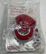 New In BagTalisman Designs Pastry Wheels Pie Crust Decorator & Cutter Set, Red