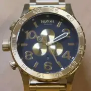 NEW NIXON Watch 51-30 CHRONO GOLD BLACK A083-510 MEN's WOMEN's GIFT FAST SHIP!!!