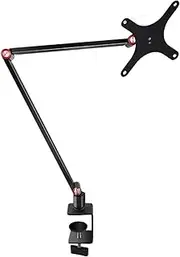 TAFTIWEXN Monitor Arm Ergonomic Stand Portable Monitor Holder Metal Arm Desktop Bed Stand Clamp VESA Mount Gaming Extending Screen Adjustable Laptop Riser