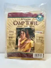 Camp Towel NEW 12” x 30” Ultralight Dish/Wash Cloth USA Rayon Ozark Trail Yellow