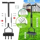 Manual Lawn Aerator Coring Grass Soil Dethatcher Manual Manual Yard Plug Aerator