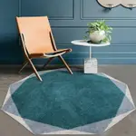 地毯 後現代輕奢客廳茶幾圓形小地毯大 復古北歐樣板房間臥室床邊地墊