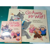 在飛比找蝦皮購物優惠-廖彩杏書單-Go away, Mr. Wolf(書+1CD)