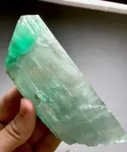 350 Gram Hiddenite Kunzite Crystal From Afghanistan