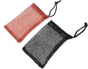 VERDANVERSE 2pcs Bag Shampoo Bar Pouches for Bar Soap Portable Foaming Net Pouches Mesh Design for Exfoliating Bath