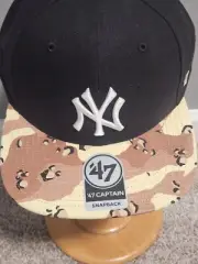 New York Yankees Hat Cap Operation Camo Snapback Snap Back Captain '47 Brand New