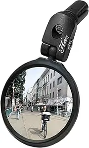 Hafny Bar End Bike Mirror, HD, Blast-Resistant, Glass Mirror, HF- MR090