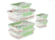 The Pioneer Woman Painted Meadow Rectangle Tritan Food Storage Set of 6