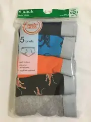 New Wonder Nation Boys Briefs Underwear 5pair/pack Dinosaur Small Medium