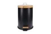 Eco Basics 12L Rubbish Bin Trash Garbage Can Waste Container Storage Round Black