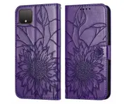 Shock-absorb Protection Case for Google Pixel 4 XL - Dark Purple