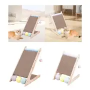 Cat Scratcher Ramp Interactive Cat Toy Climbing Scratching Board Toy Balls