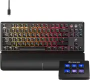 CORSAIR K70 PRO TKL + Elgato Stream Deck Mini Bundle - Mechanical Wired Tenke...