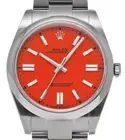 Rolex Oyster Perpetual 41 Coral Red Dial Watch 124300 Full Set 2022