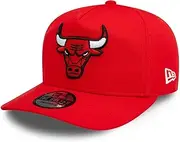New Era Golfer Snapback Cap Washed Chicago Bulls Red