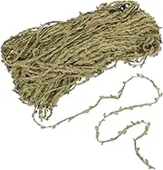 COHEALI Natural Jute Twine with Simulated Green Leaf Vine Braided Burlap Garland for Jungle Party Wedding Garden and Home Decor Lifelike Greenery for Effortless Charm