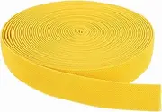 uxcell Elastic Bands for Sewing 2.5cm x 9m Yellow Knit Elastic Spool High Elasticity for Wigs, Waistband, Pants, Craft DIY Projects