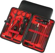Nail Clipper Set 24PCS Stainless Acne Needle Scissors Pliers Pedicure Knife Dead Skin Removal Nail Tools Steel Nail Clipper Set Eyebrow Clip ﻿ Manicure Set