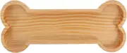 HOLIDYOYO Bone Shaped Wood Serving Tray Dog Birthday Party Supplies Platters Party Favors Wooden Cutting Board Candy Dish Bowl