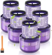(5 Pack) Replacement Vacuum Filters Compatible with V11 Animal Torque Drive, V11 Complete Extra Absolute, Cordless V15 Detect SV22 SV28 SV14 SV15 SV17