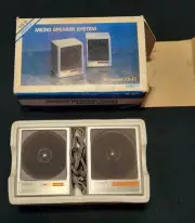 Vintage New VS-5 UNISEF Power Boost Micro Speaker System Personal Hi-Fi