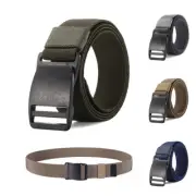 1.25M Outdoor Tactical Belt Heavy Duty Nylon Army Waist Web Strap Waistband Hot