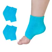 Moisturizing Heel Socks 2 Pairs Gel Heels Open Toe Heal and Treat Dry Feet