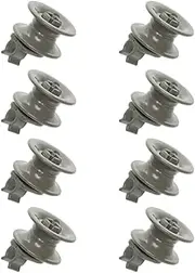 Dishwasher Basket Wheels for Bosch Neff Siemens Upper Basket Set of 8