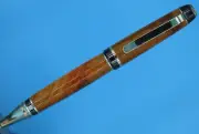 Classic Cigar Ballpoint Twist Pen in Gold Finish with Light Tulip Wood