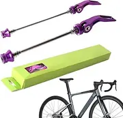 Front Rear Bicycles Skewer, Quick Release Bicycles Axle Wheel Skewer Set, Heavy Duty Aluminum Alloy Wheel Hub Lever Set for Road Bike