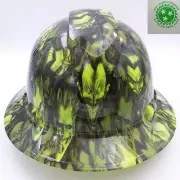 FULL BRIM Hard Hat custom hydro dipped , jokers gone wild LIME