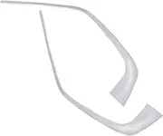 2Pcs Car Chrome Stainless Steel Front Grill Cover Decorative Trim Strips Mouldings Compatible With Toyota Compatible With Rav4 2019 Chrome style